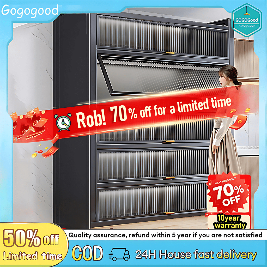 3/4/5 Layers Kitchen Cabinet Storage Organizer Rack Cabinet Carbon ...
