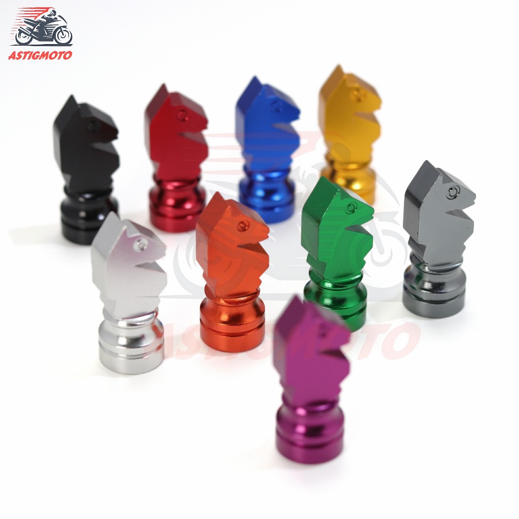 2PCS Universal Motorcycle Tire Valve Cap Pito Caps Aluminum Alloy For ...