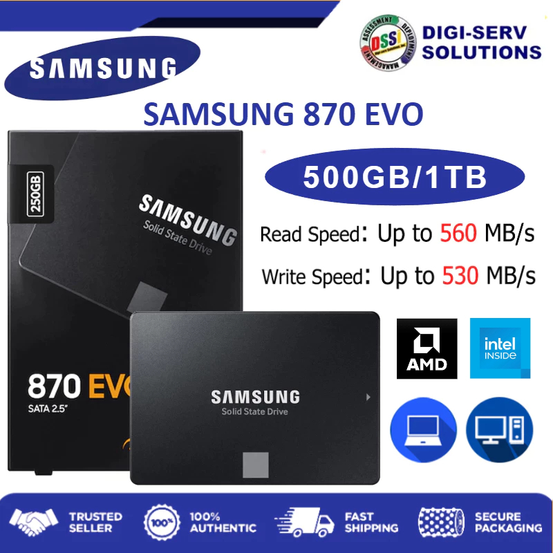 SAMSUNG SSD 870 EVO SSD 500GB /1TB Internal Solid State Disk Hard Drive  SATA3 Laptop