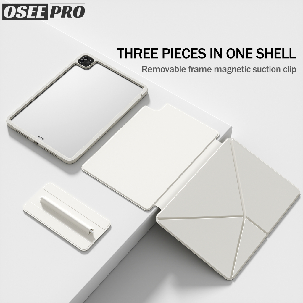 Osee Pro K Fold Hollow Frame 2 in 1 iPad Case for iPad M2/M3 Air 6 Air ...