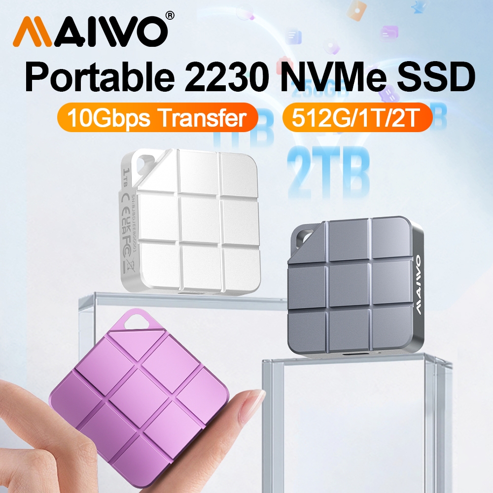 MAIWO 256/512GB External PSSD Up to 1050MB/s Portable Solid State Drive ...