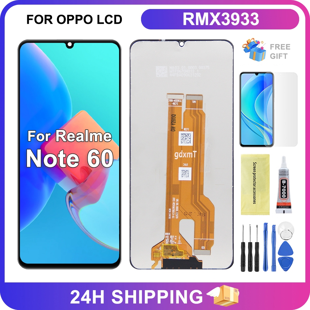 Display LCD + Touch Per Realme Note 60 RMX3933 6.74'' – Con Sensore Impronte, Kit Di Attrezzi Incluso