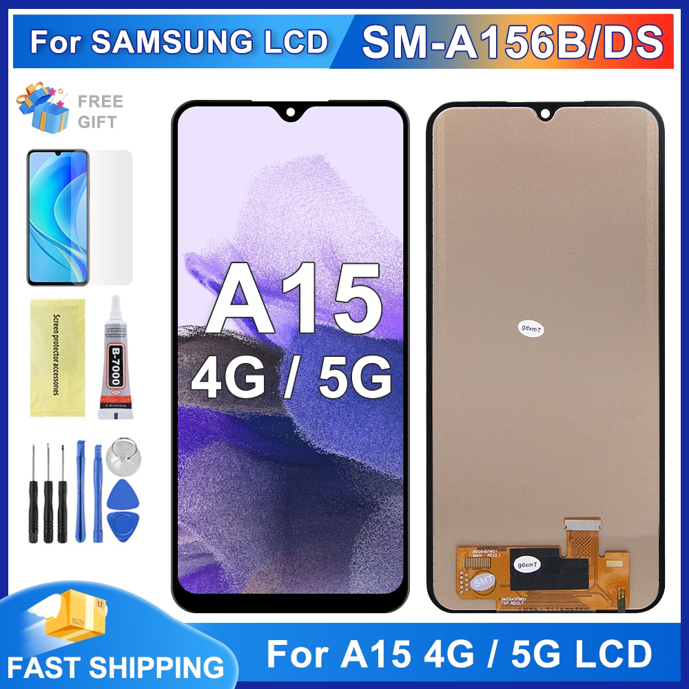 LCD TFT For Samsung A15 4G / 5G A155 A156 LCD Display Touch Screen with ...