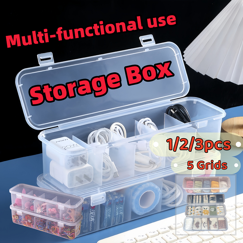 [BUY1 TAKE 2]Multifunctional Data Cable Storage Box Desktop Cable ...