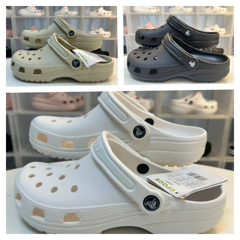 Crocs Classic Clog Men Clog Sandals Couple Beach Shoes Soft Breathable ...