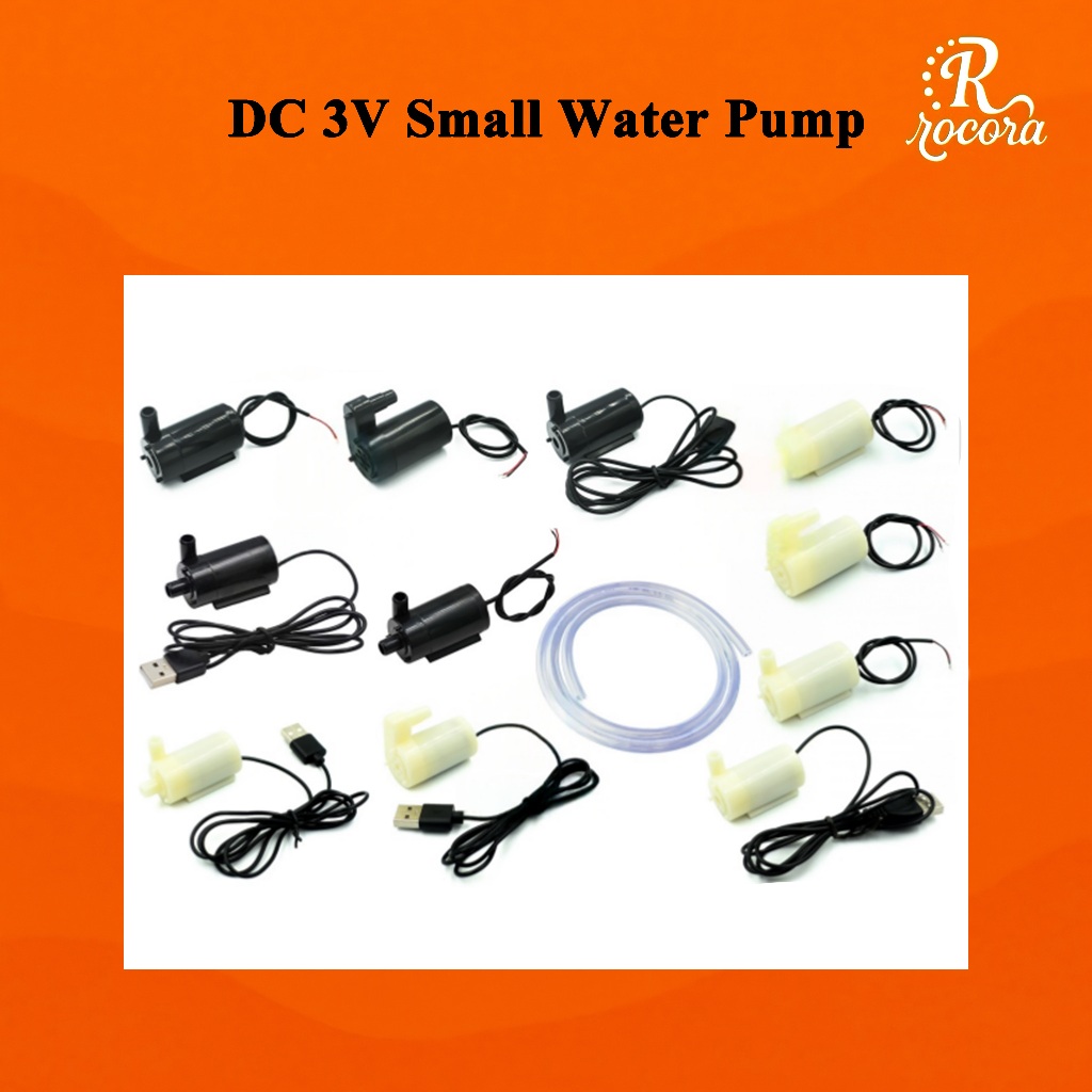 Mini Water Pump, 5pcs/Set DC 3V -5V Micro Submersible Pump Submersible Pump for Aquarium Fountain Aquarium