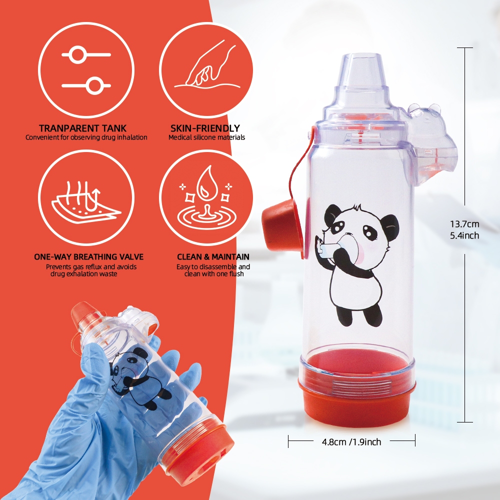 Canack human Aerosol Chamber Silicone Aerosol Inhaler Chamber ...