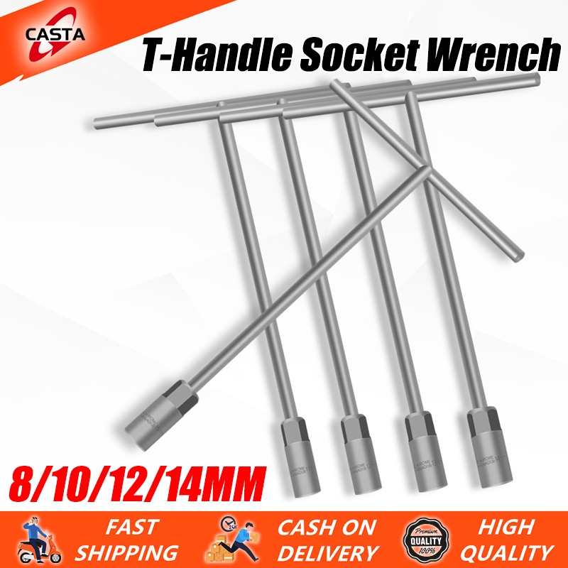 4/5PCS T-handle socket wrench set 8/10/12/13/14 T-wrench T-bar socket ...