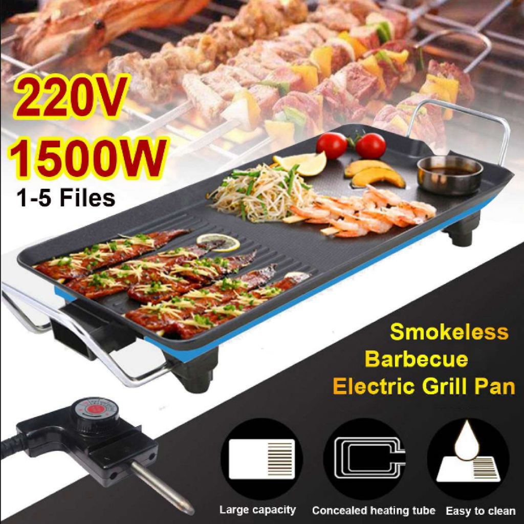 Grill Pan Original Electric Barbecue Grill Full Plate Grills Pan ...