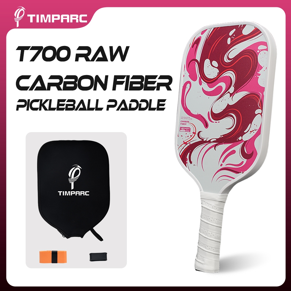 TIMPARC Carbon Fiber Pickleball Paddle, 16MM Lightweight Pickleball ...
