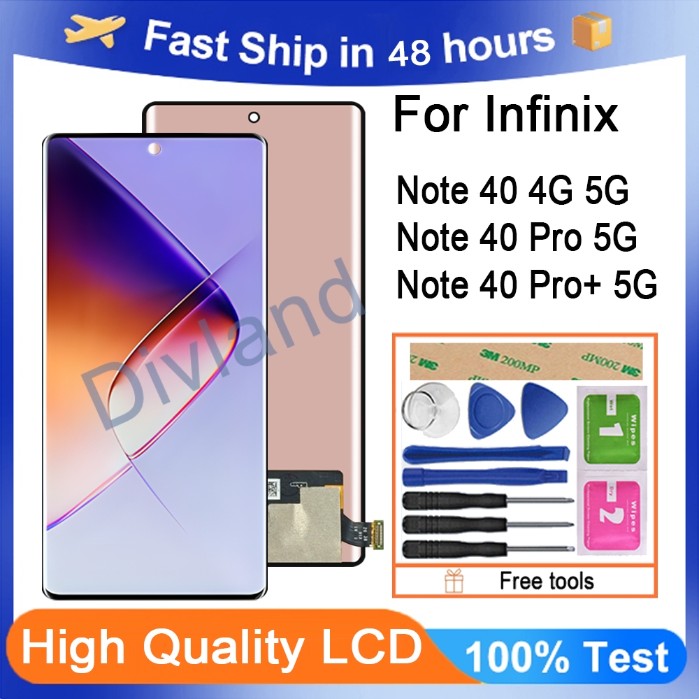AMOLED TFT For Infinix Note 40 4G Note 40 5G Note 40 Pro 4G Note 40 Pro ...