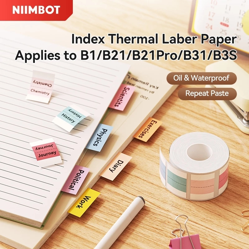 NIIMBOT Index Labels for B1/B21S/B3SP Printers | Office & School ...