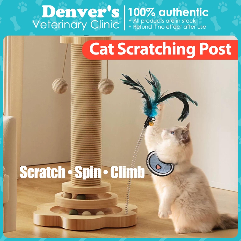 4-in-1-cat-scratching-post-cat-grab-pillar-natural-sisal-scratcher-40cm