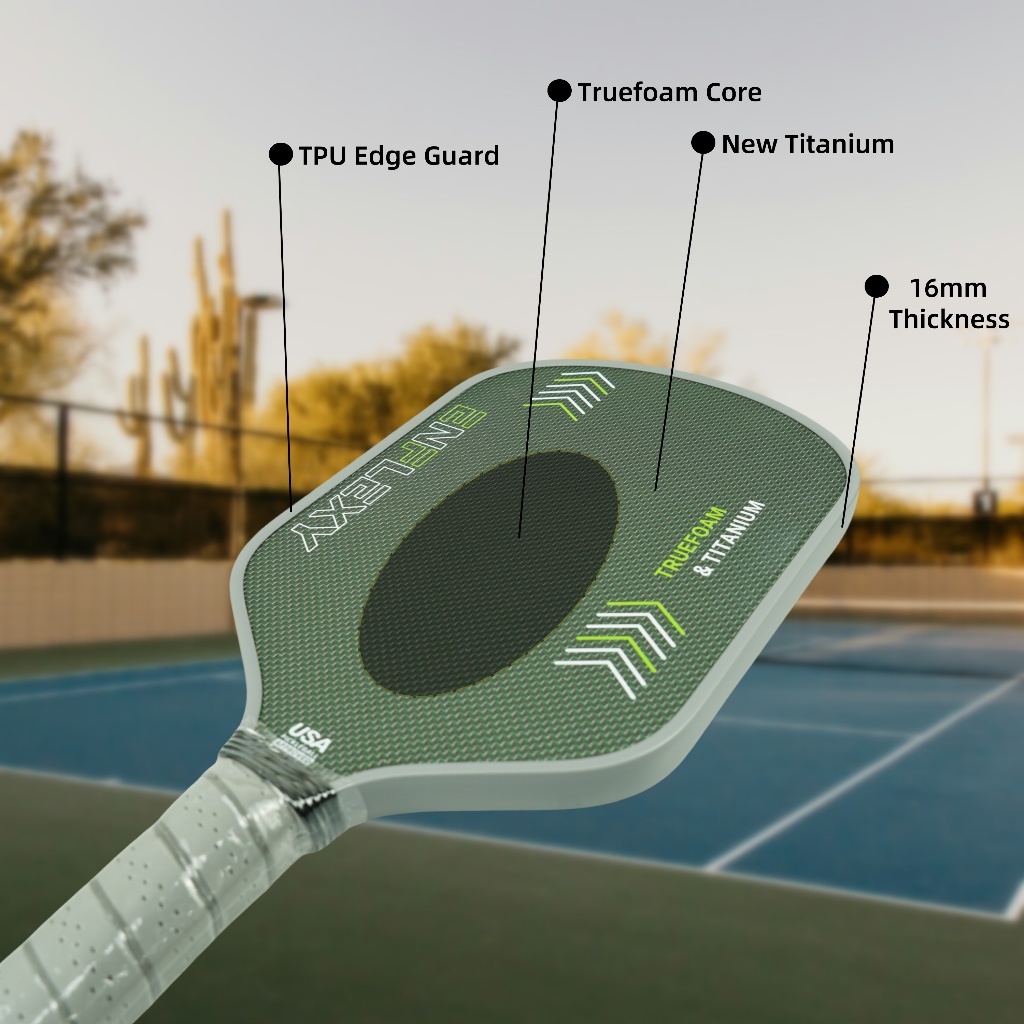 USAPA Certified Enflexy new metal Titanium pickleball paddle with ...