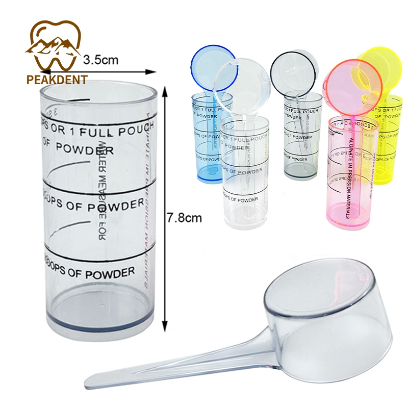 Dental Alginate Spoon Measuring Mixing Cups Impression Material Powder ...