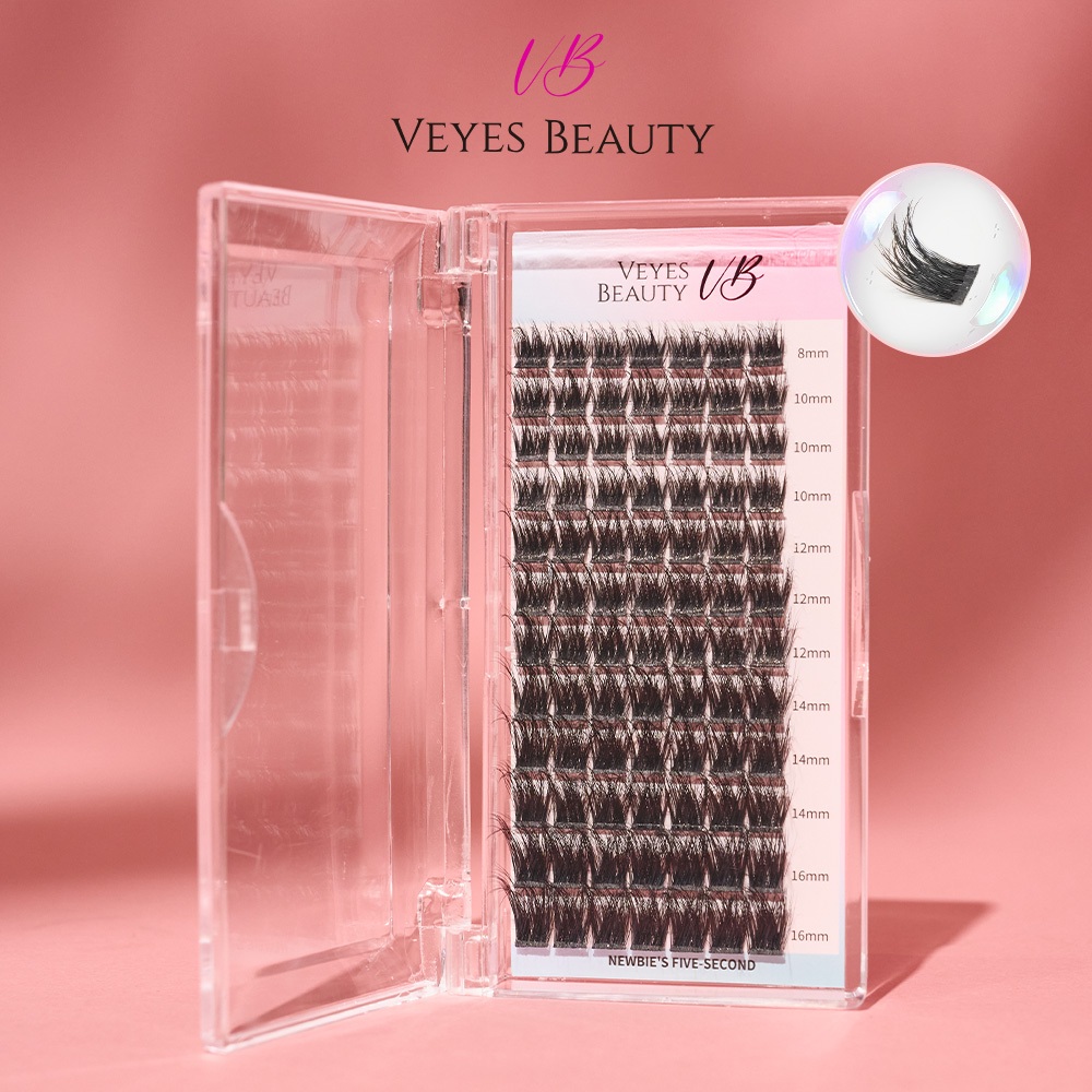 VEYESBEAUTY False eyelashes Dramatic Cluster Lashes Kit Individual ...