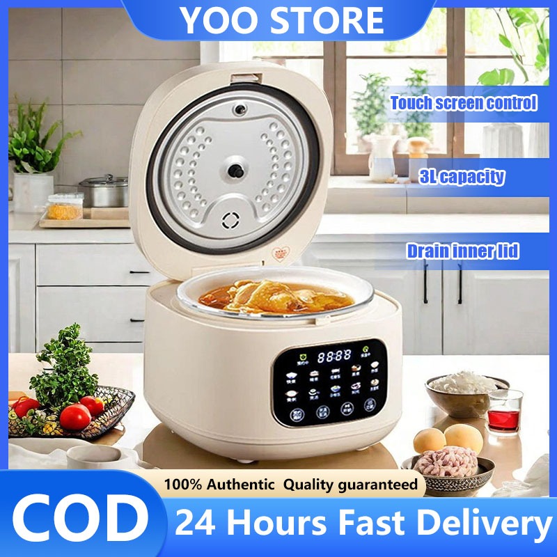 Rice Cooker 3L Low Sugar Rice Cooker Multifunctional Nonstick Pan ...