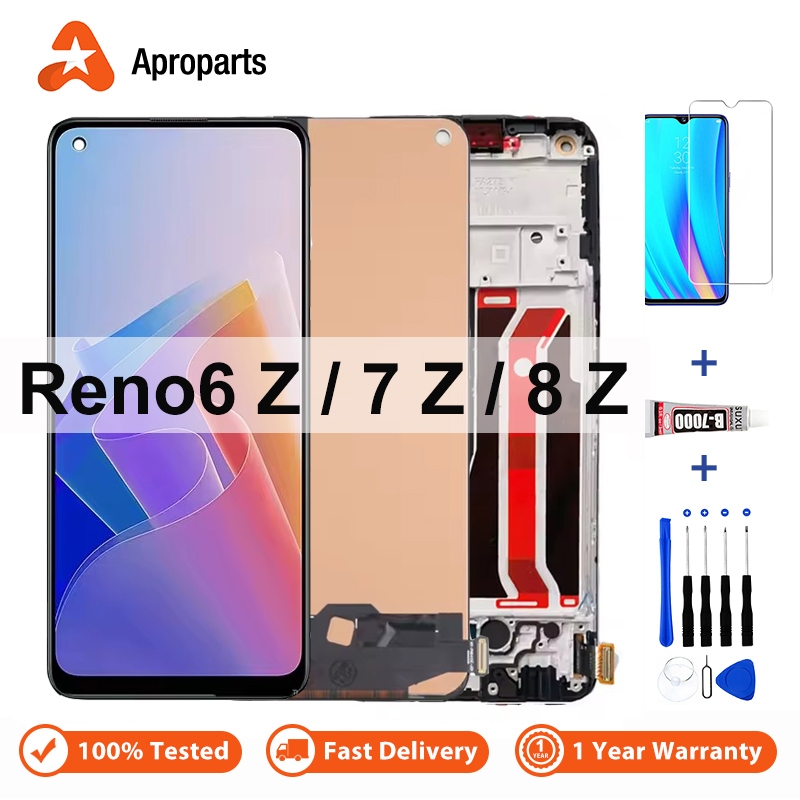 LCD Display For OPPO Reno6 Reno7 Reno8 Reno 6 7 8 Z 6Z 7Z 8Z 5G CPH2237 ...