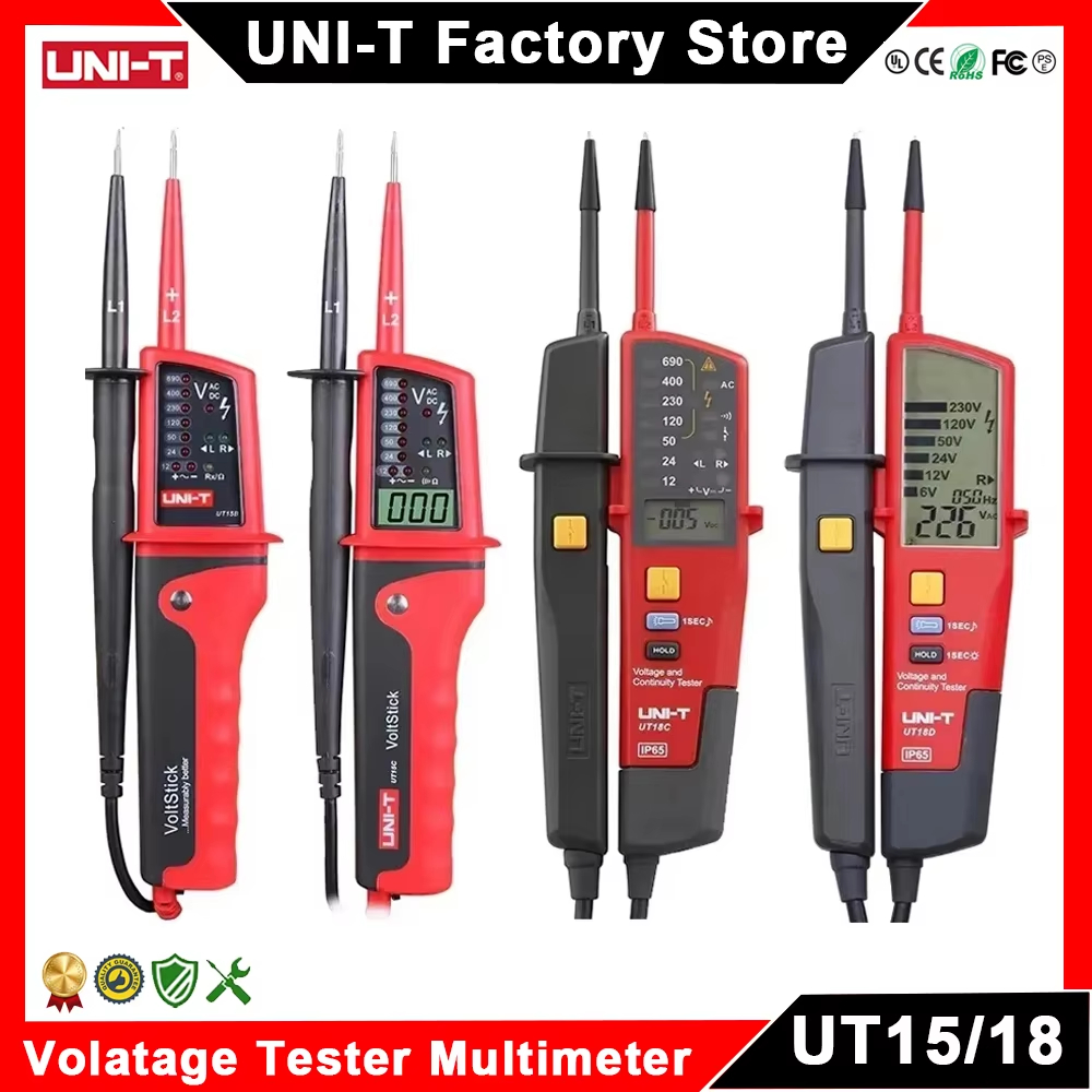 UNI-T UT15C UT18C UT18D Voltage Indicator Digital Voltmeter Volt Probe ...