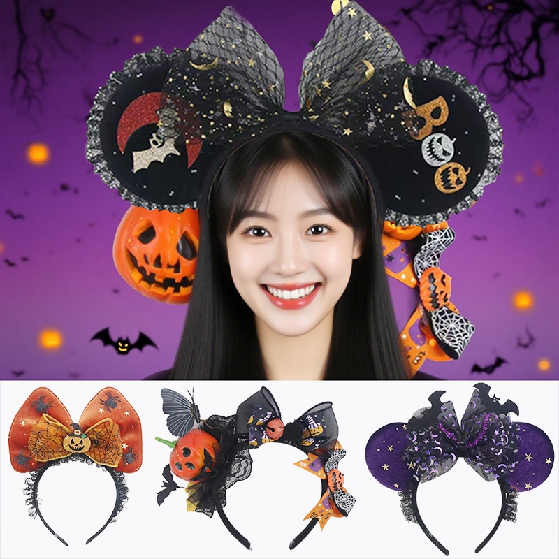 Mickey Mouse Pumpkin Headband for Kids Girls Boys, Halloween Party Hair ...