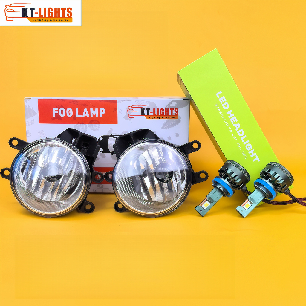 TOYOTA INNOVA FOG LAMP FOG LIGHT 2014-2020 SETS WITH LED BULBS H11 80W ...