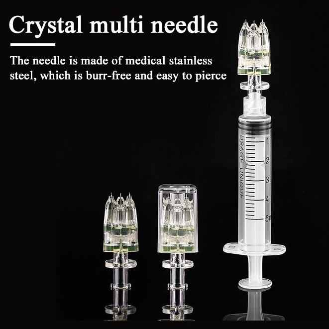 10pcs 5 pin Crystal Multi Needle Mesotherapy Cartridge Hand Injection ...