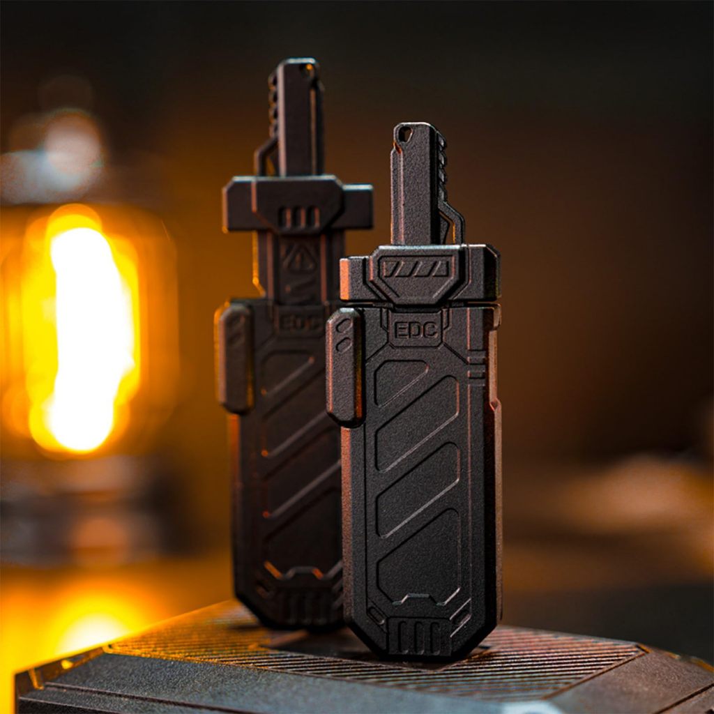 1PC EDC Metal Sword Fidget Toy - Adult Slide, Mechanical Push Pressure ...