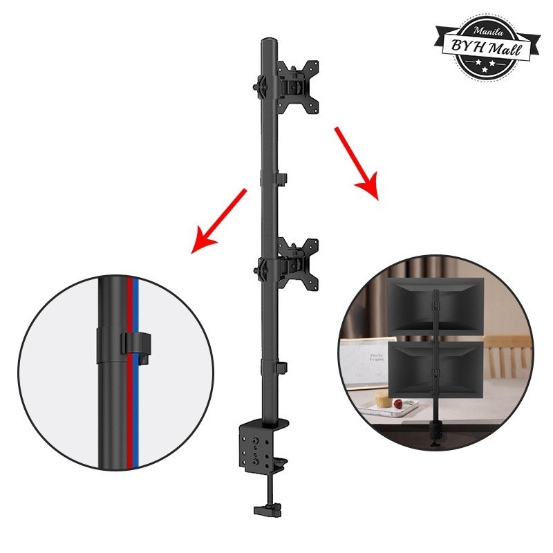 True Vision Dual Articulating Vertical Monitor Stand for 13