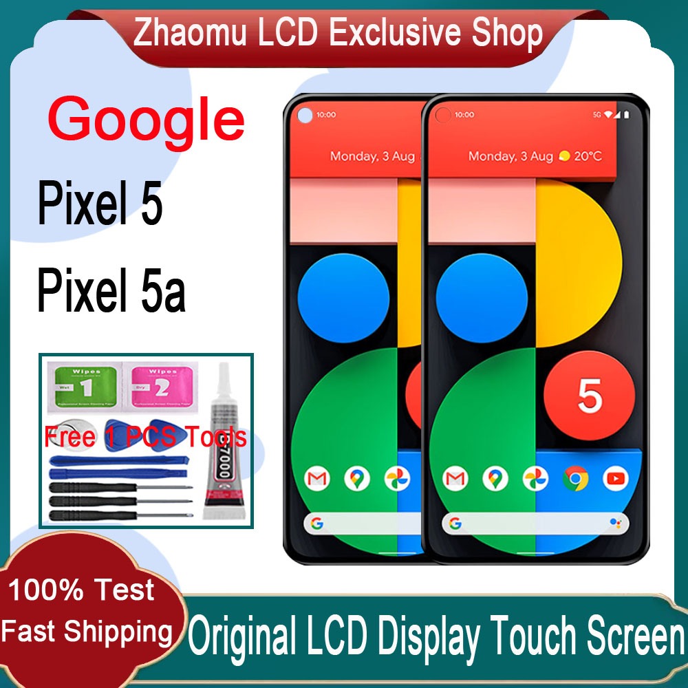 Original AMOLED Google Pixel 5 Pixel 5A 5G LCD Display Touch Screen ...