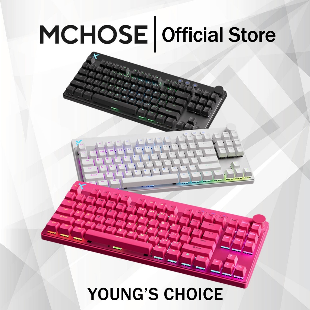 MCHOSE Mix87 Hall Effect Magnetic Switch Gaming Keyboard 0.08ms Latency ...