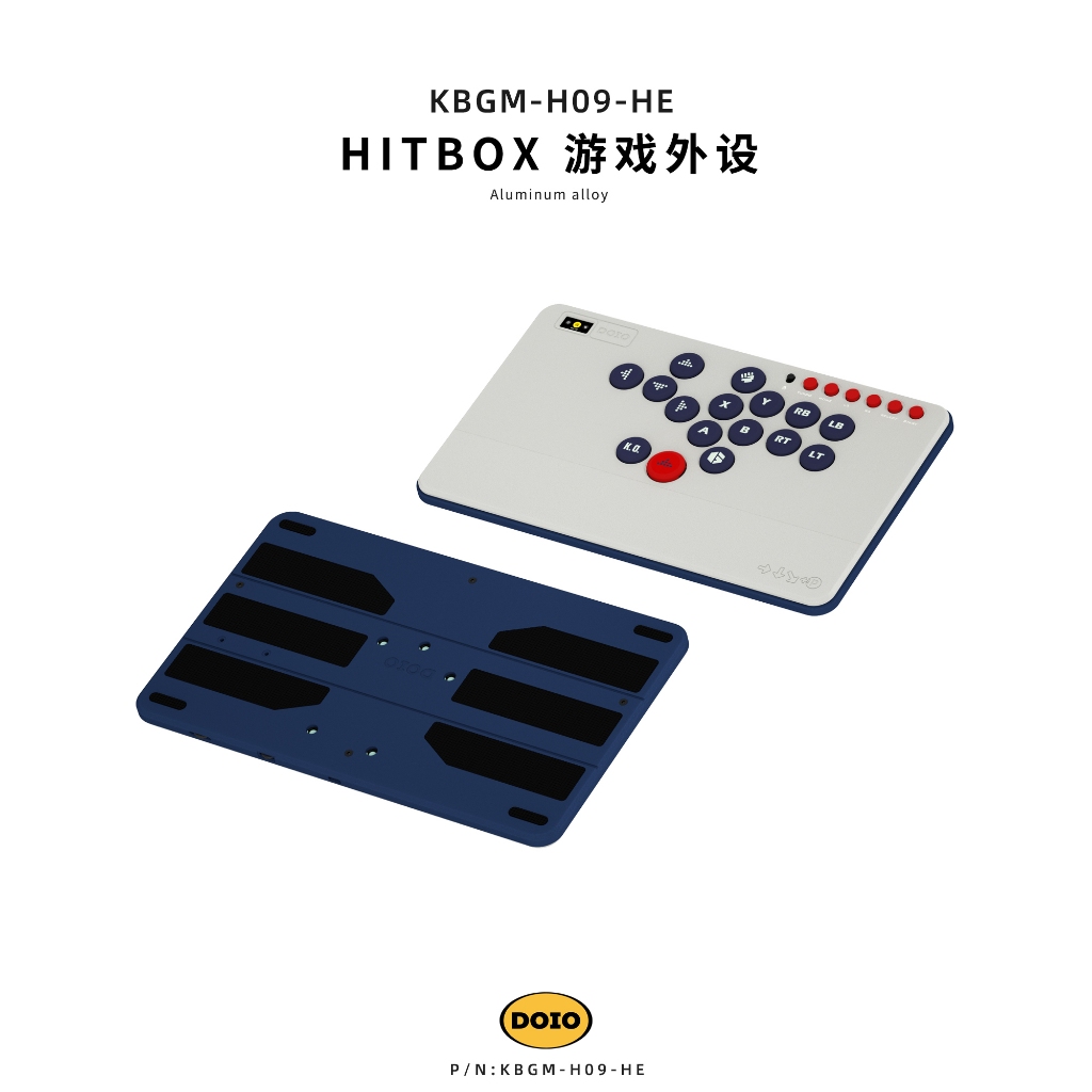 DOIO KBGM-H09 HE HITBOX Aluminum A4 Portable Gaming Keyboard