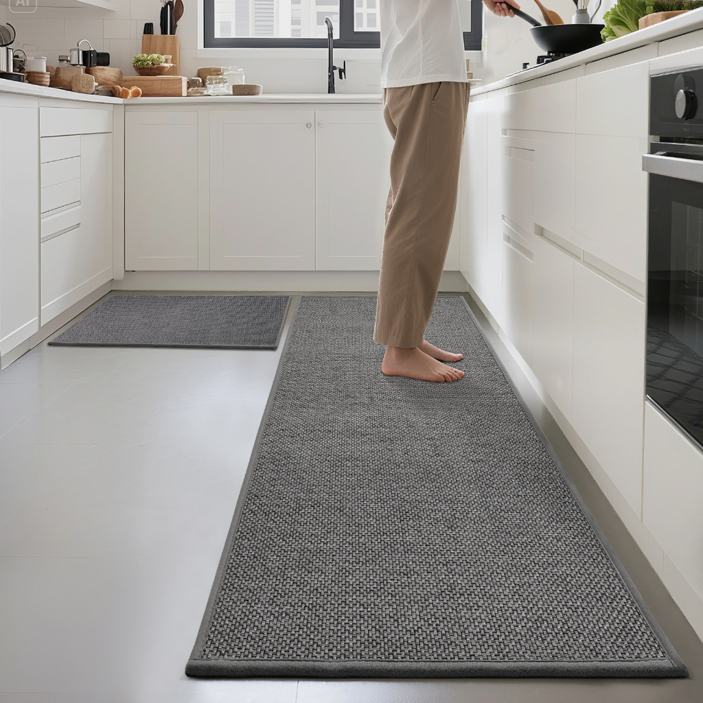 Durable Kitchen Mat Water Oil Absorbing Non-Slip Floor Mat Household ...