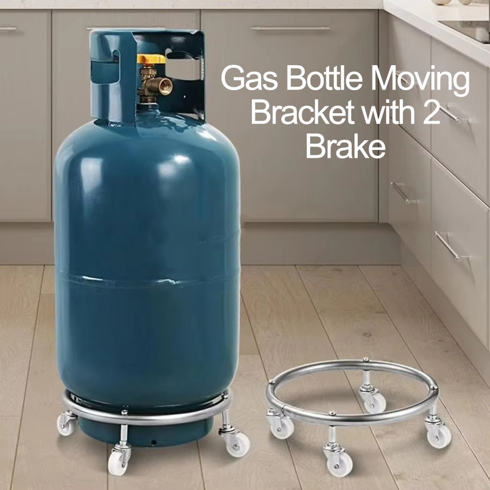 Stainless Steel Cylinder Gas Bottle Mobile Bracket Can Pallet Base ...