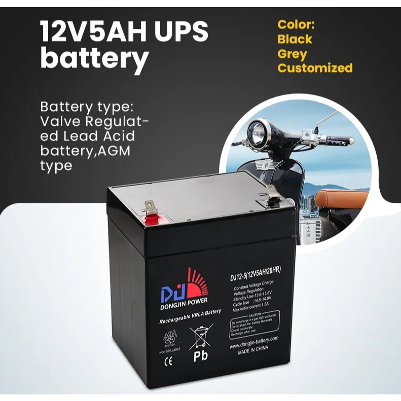 Hantech Power 12V5AH UPS Battery Sealed Lead Acid Rechargeable Deep ...