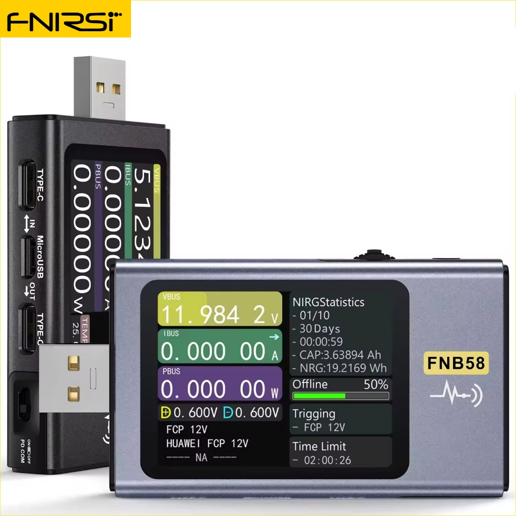 Fnirsi USB Tester -C1 Mit PD Trigger & Bluetoot Produktbild-Vorschau 2