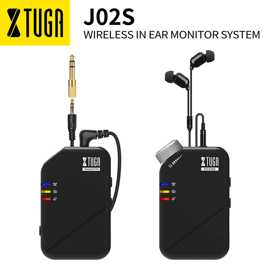 XTUGA J02S 2.4G Wireless In Ear Monitor System with Earphones ...