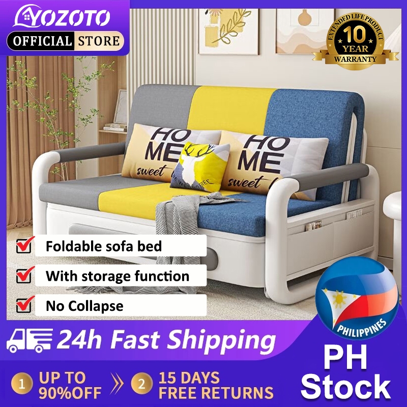 YOZOTO Sofa Bed Foldable Sofa Bed With Storage Inside For Living Room Bed  Frame Single/Double/Queen/King Size On Sale Bedroom Furniture