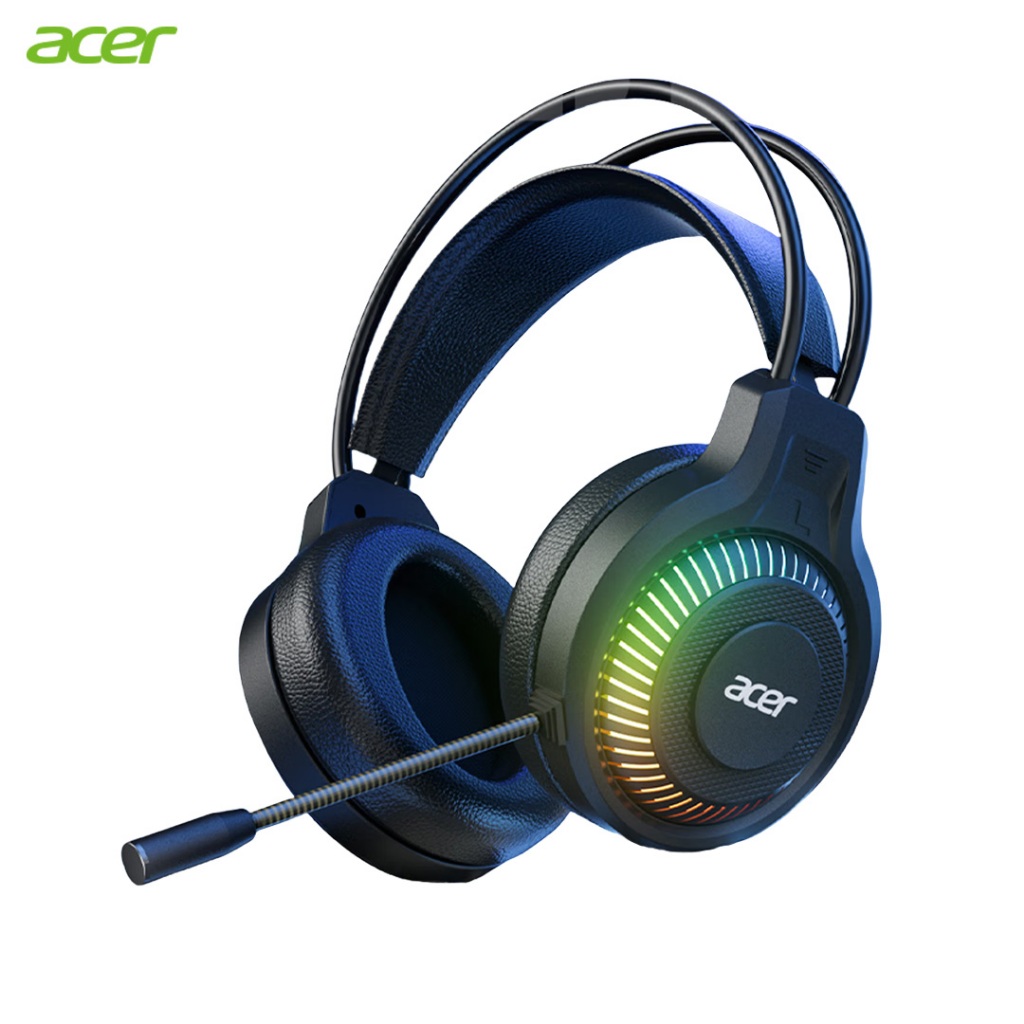Acer OHW303 Head Mounted Gaming Headset 7.1 Virtual Surround Sound 360 ...
