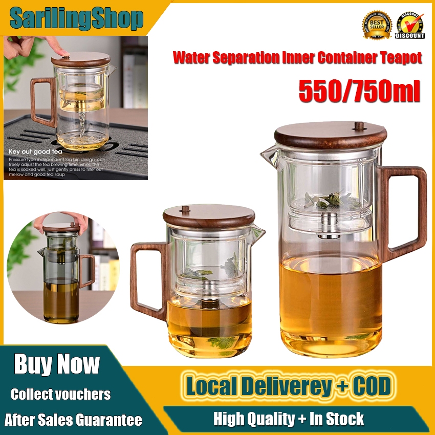 ⭐️Local Delivery⭐️Water Separation Inner Container Teapot One Click ...