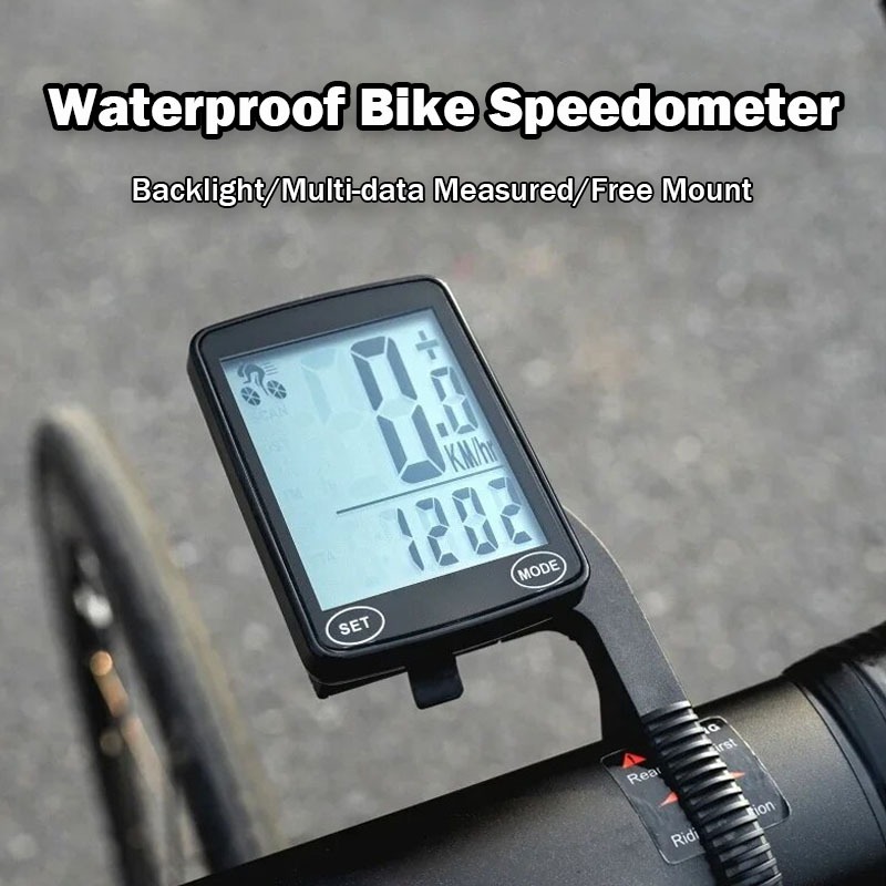 Waterproof Road Bicycle Speedometer with Multi-Data Measurements, HD ...