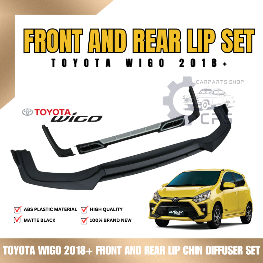 Front and Rear Lip Chin Diffuser Toyota Wigo Car Protection Car ...