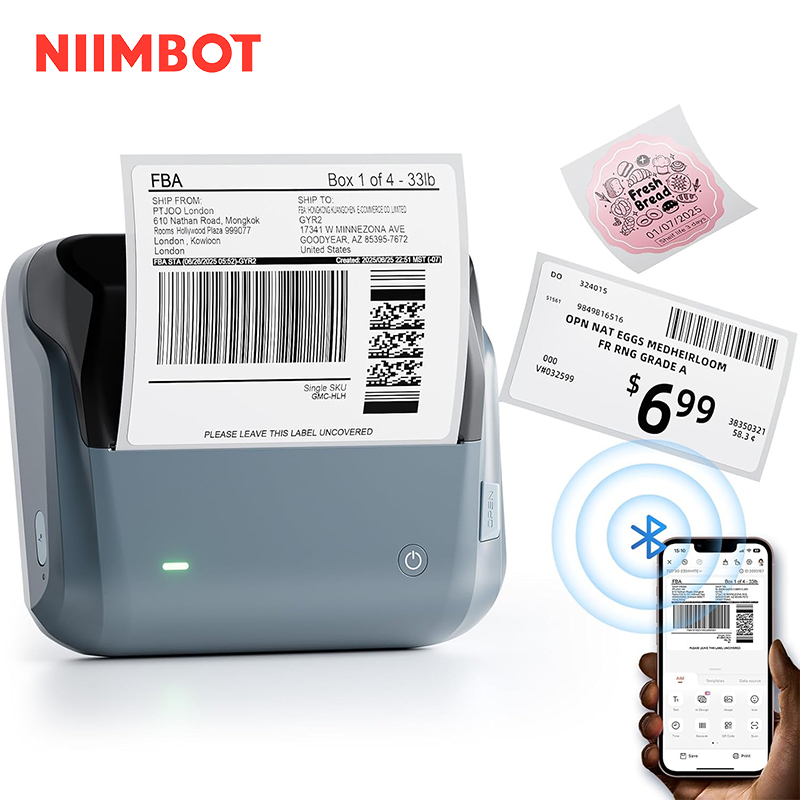 NIIMBOT B4 Label Maker 4 Inch Portable Thermal Label Printer For ...