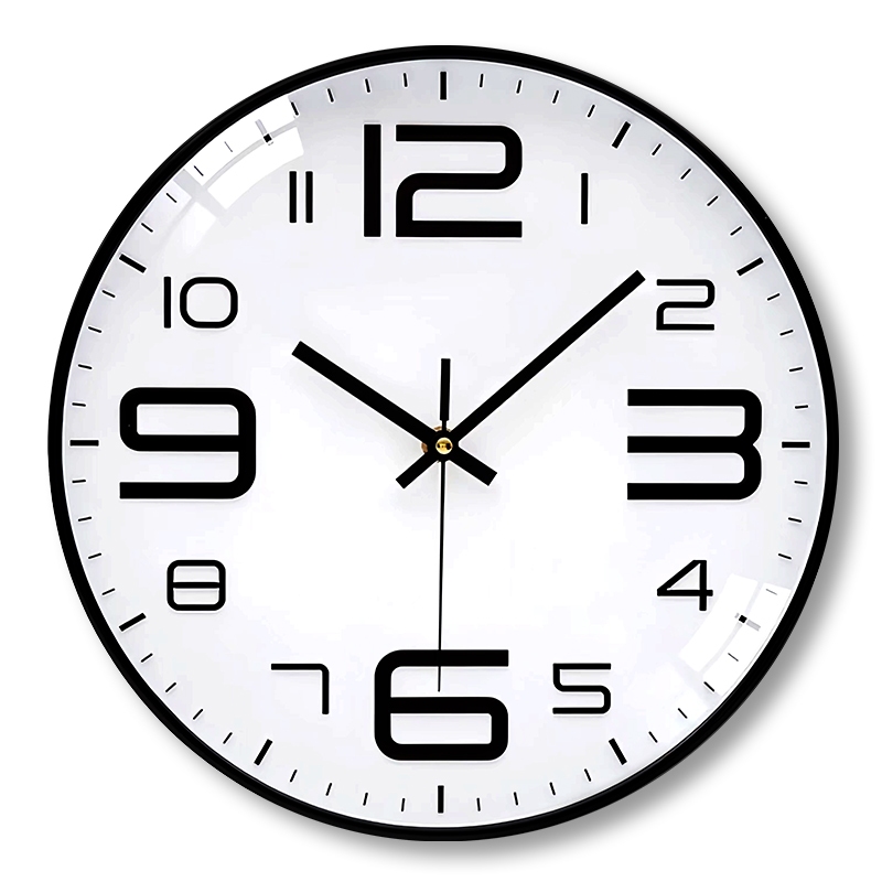 Big Simple silent wall clock home living room decorate three ...