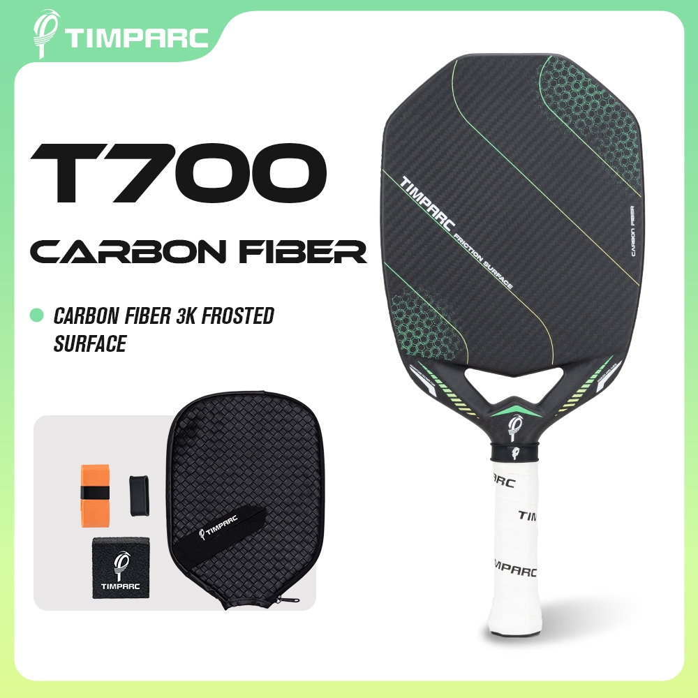 TIMPARC BV36 Series Edgeless T700 Carbon Fiber Pickleball Paddle,16MM ...