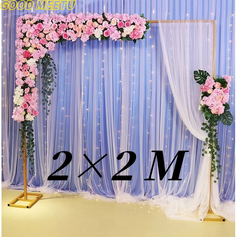 2*2M Square Arch Backdrop Stand Metal Wedding Arch Stand Frame Ceremony ...