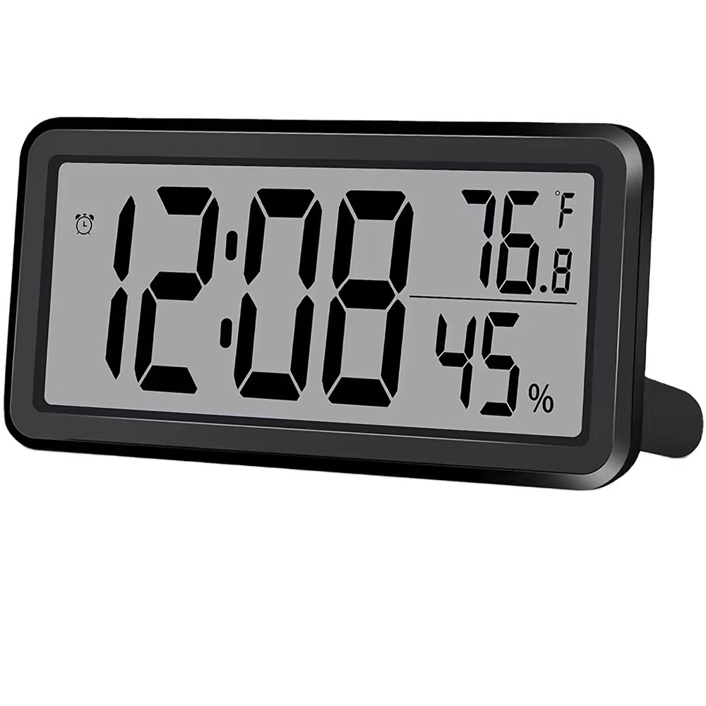 Digital Alarm Clock, Desk Clock, Battery Operated LCD Electronic Clock ...