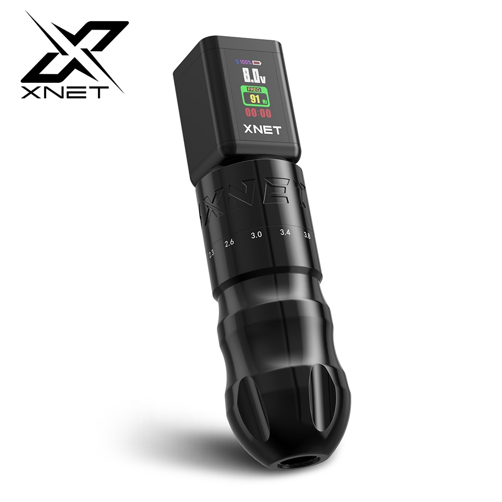 XNET T2 Professional Wireless Tattoo Machine 2.0-4.2 Adjustable Stroke ...