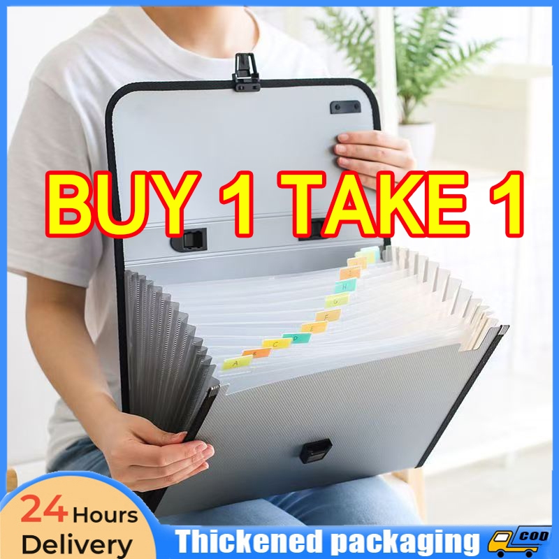 Portable Accordion Expanding File Folder A4 Document Organizer ...