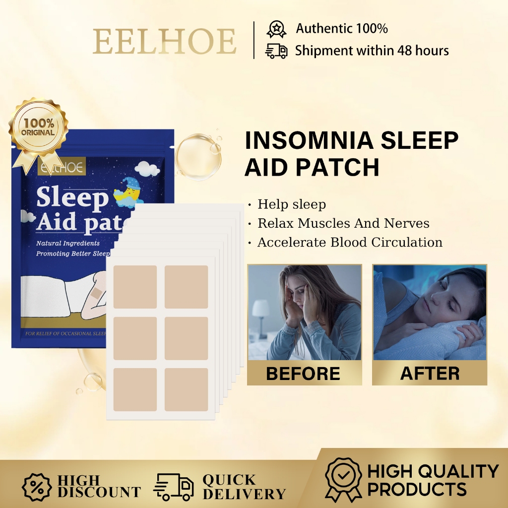 EELHOE Sleep Patch Insomnia Sleep Aid Patch Relieve Anxiety Stress ...