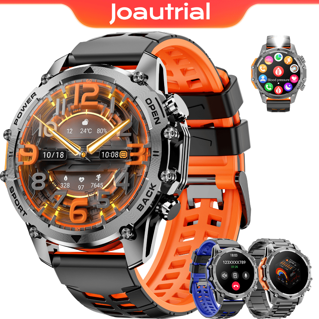 Joautrial I130 Bluetooth Waterproof & Shockproof HD LED Man Smart Watch ...